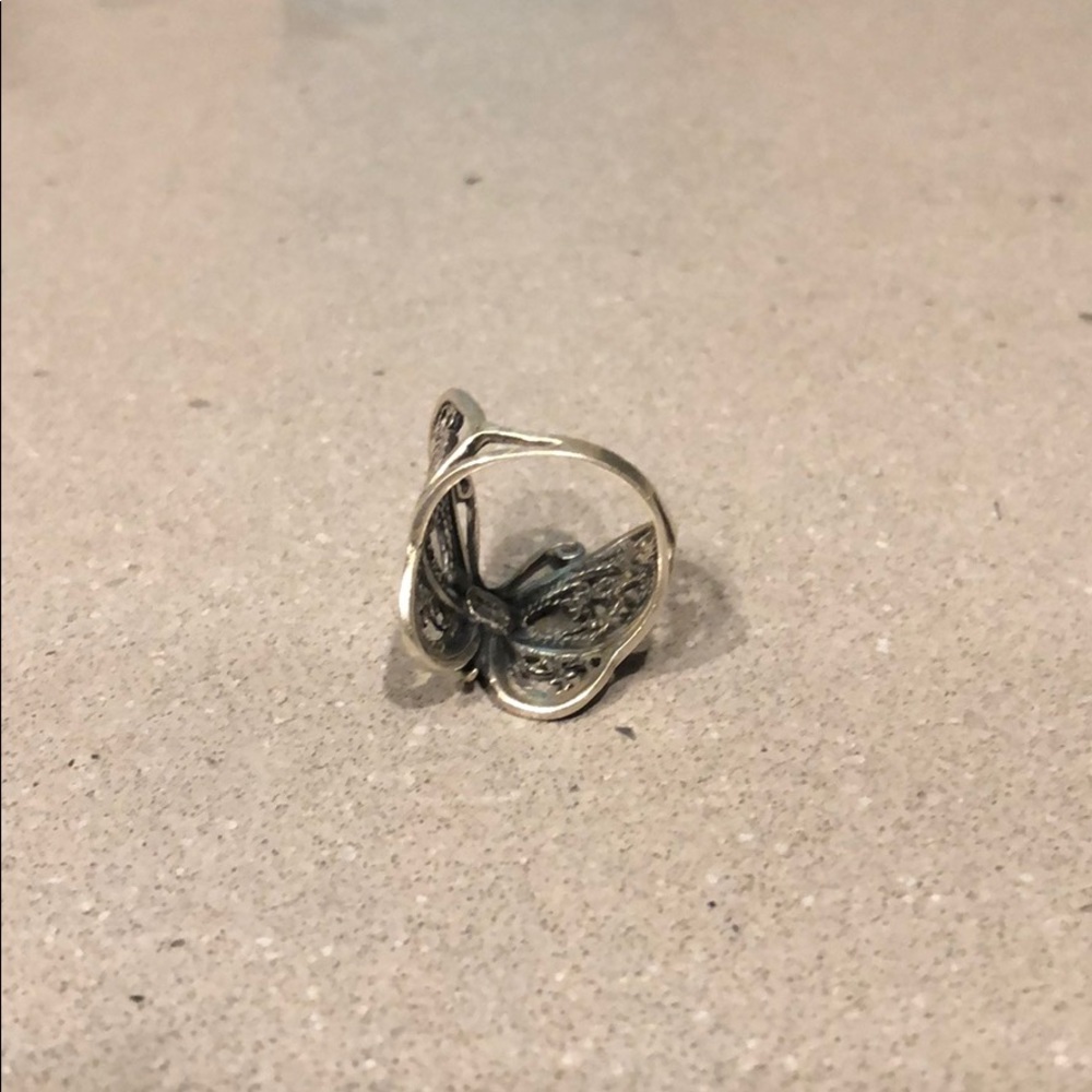 Vintage American Eagle butterfly ring, 6 - Picture 4 of 5